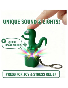 Llave de Lizard Antiestrés con Sonido y Luz LED - A-Mix 2