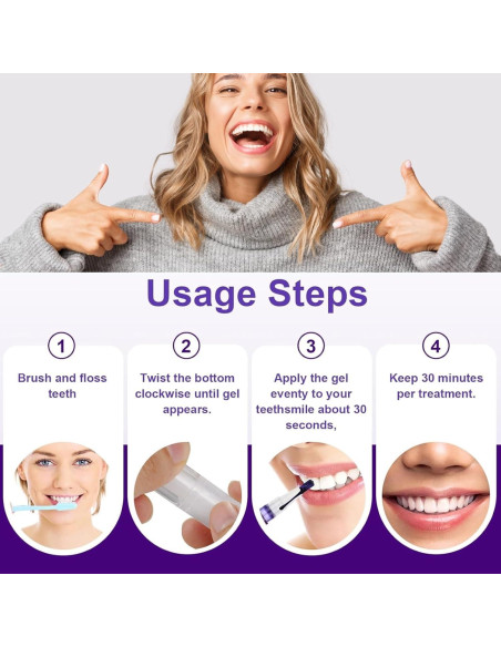 Bolígrafo Blanqueador de Dientes RFJZCAO - Kit 3 Pcs 2.96 ml