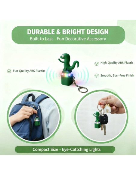 Llave de Lizard Antiestrés con Sonido y Luz LED - A-Mix