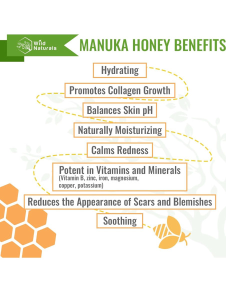 Jabón Corporal Orgánico Wild Naturals 236.6 ml Miel de Manuka