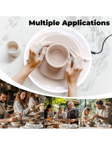 Rueda de Alfarería Innofans 6" (15.24 cm) Kit Completo