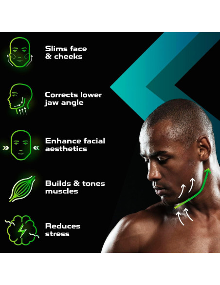 Ejercitador de Mandíbula MHH - 2 Pcs 18 kg para Tonificar