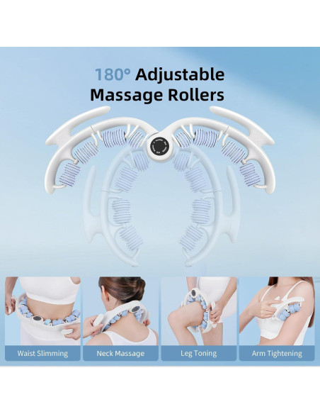 Rodillo de Masaje Anticelulitis LOTPICK Azul 25.9x25x4cm