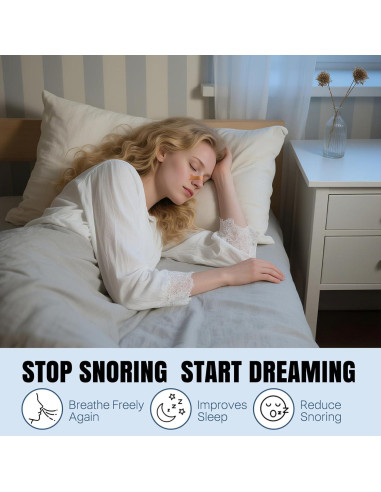 Tiras Nasales QUANROL para Ronquidos - 60 Piezas Hipoalergénicas