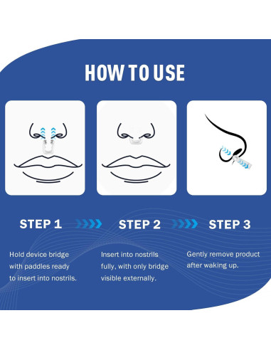 Clip Nasal Anti Ronquidos OHALEEP Silicona Ajustable M