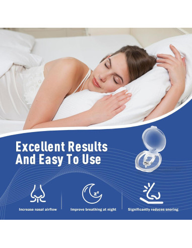 Clip Nasal Anti Ronquidos OHALEEP Silicona Ajustable M