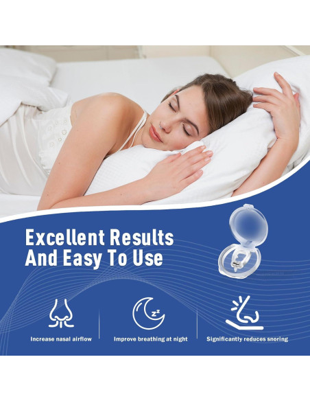 Clip Nasal Anti Ronquidos OHALEEP Silicona Ajustable M