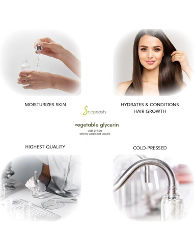 Glicerina Vegetal Soapeauty 113.4 g Natural USP Sin OGM