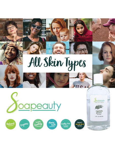 Glicerina Vegetal Soapeauty 113.4 g Natural USP Sin OGM