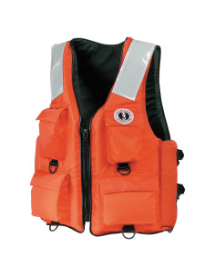 Chaleco Industrial Mustang Survival Naranja S con 4 Bolsillos
