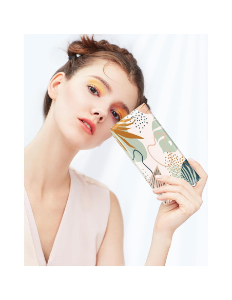 Billetera RFID Delgada para Mujeres Nipichsha - Hojas Boho Billetera RFID Delgada para Mujeres Nipichsha - Hojas Boho