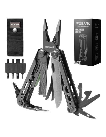 Multiherramienta 33-en-1 WOBANK Acero Inoxidable Camping
