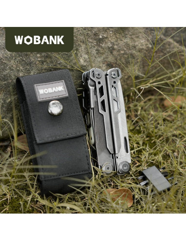 Multiherramienta 33-en-1 WOBANK Acero Inoxidable Camping