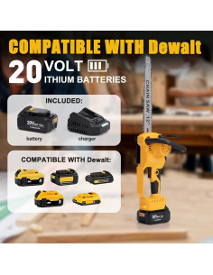 Sierra de Cadena Inalámbrica Laxsima 12" 400W con Batería 2