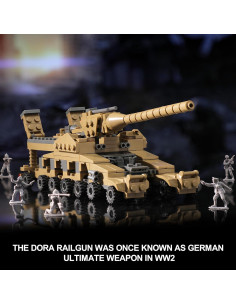 Juguete de Construcción Militar KAZI 33 en 1 con Soldados 2