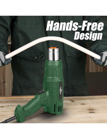 Soplete de Calor 1500W Excited Work con 4 Boquillas y Doble Temperatura