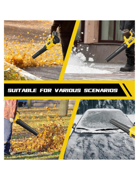 Soplador de Hojas Inalámbrico MekiPow 1050H-M 650 CFM