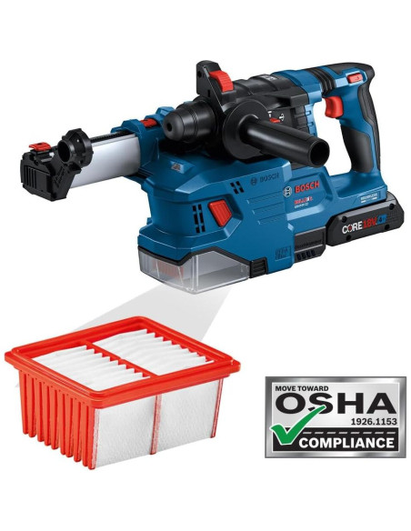 Extractor de Polvo Bosch GDE18V-12 SDS-plus 18V HEPA