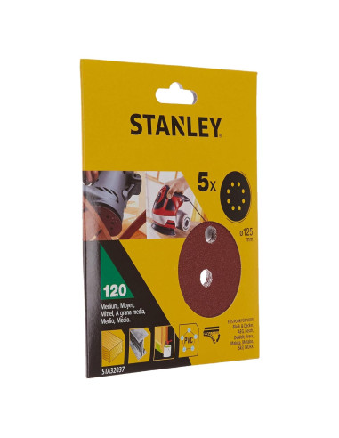 Discos de Lijado STANLEY STA32037-XJ 125 mm Grano 120