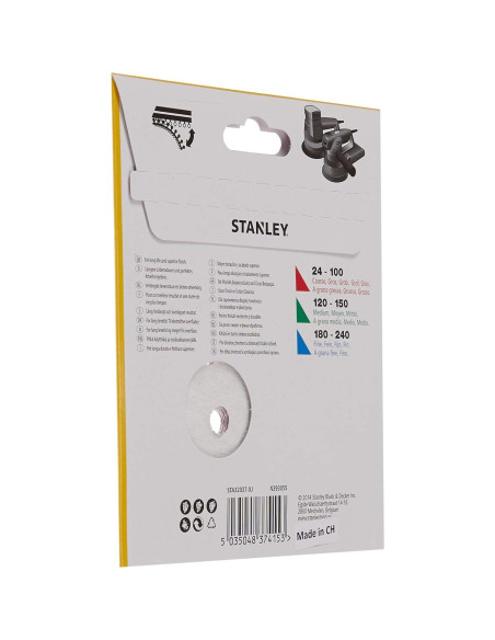 Discos de Lijado STANLEY STA32037-XJ 125 mm Grano 120