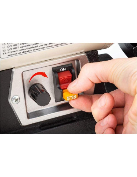 Esmeril de Velocidad Variable Shop Fox W1840 8" (20.32 cm) 3/4 HP