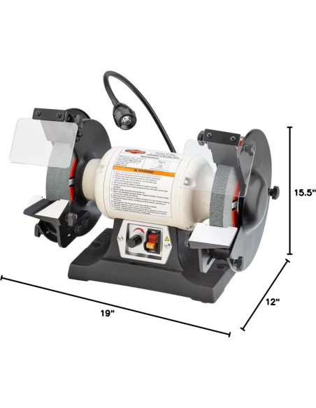 Esmeril de Velocidad Variable Shop Fox W1840 8" (20.32 cm) 3/4 HP