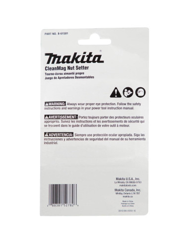 Destornillador de Tuercas Desmontable Makita B-61581 4 Piezas