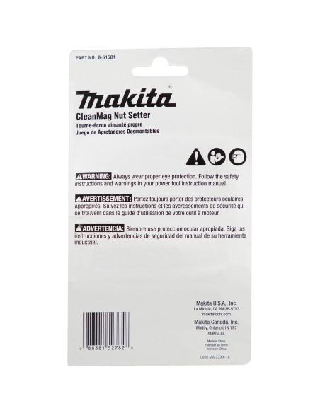 Destornillador de Tuercas Desmontable Makita B-61581 4 Piezas