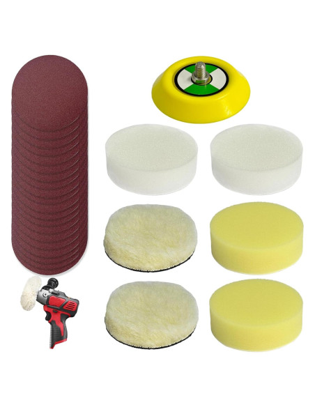 Kit de Repuesto para Pulidora Milwaukee M12 - 27 Piezas