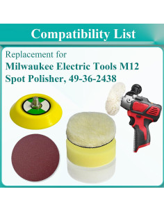 Kit de Repuesto para Pulidora Milwaukee M12 - 27 Piezas 2