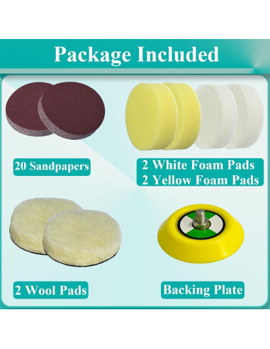 Kit de Repuesto para Pulidora Milwaukee M12 - 27 Piezas