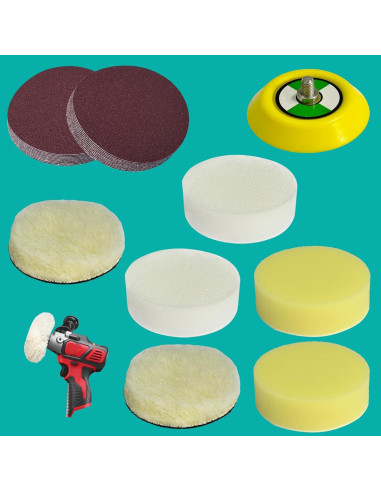 Kit de Repuesto para Pulidora Milwaukee M12 - 27 Piezas