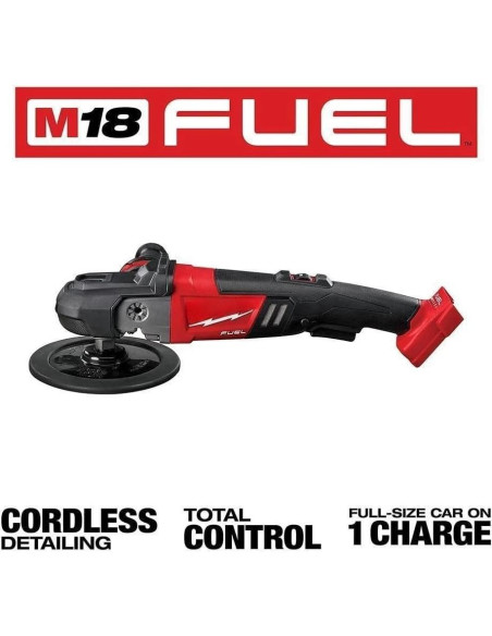 Pulidor Inalámbrico Milwaukee M18 FUEL 7" 18V Velocidad Variable