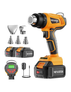 Pistola de Calor Inalámbrica VENUSTEK 20V 2 Baterías 4.0Ah