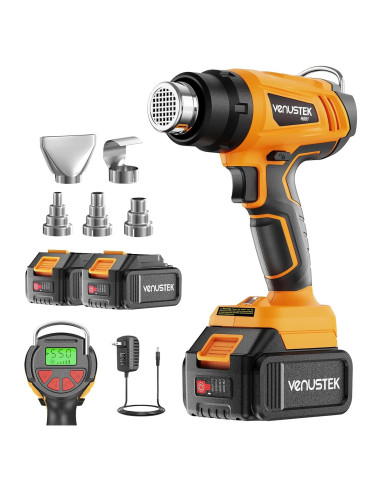 Pistola de Calor Inalámbrica VENUSTEK 20V 2 Baterías 4.0Ah