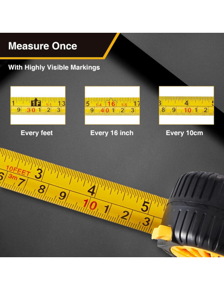 Cinta Métrica Retráctil 3m Henanyouyigongju, Auto-Bloqueo