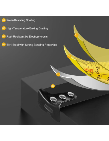 Cinta Métrica Retráctil 3m Henanyouyigongju, Auto-Bloqueo