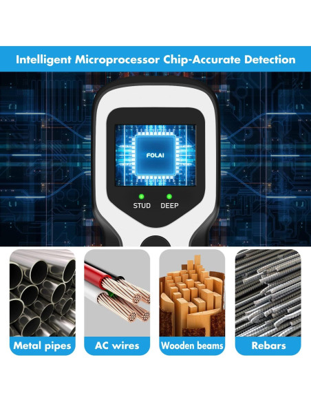 Buscador de Estudio FOLAI SY01-B - Detector 5 en 1 LCD HD