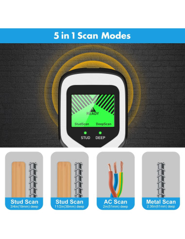Buscador de Estudio FOLAI SY01-B - Detector 5 en 1 LCD HD