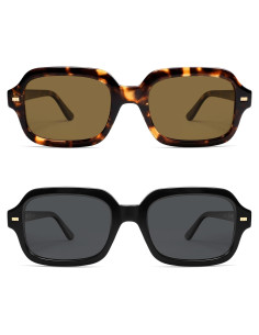 Gafas de sol polarizadas retro VL9832 unisex cuadradas