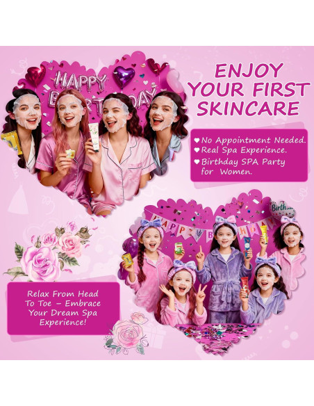 Kit de Spa 28Pcs BECHOICEN con Mascarillas y Bombas de Baño