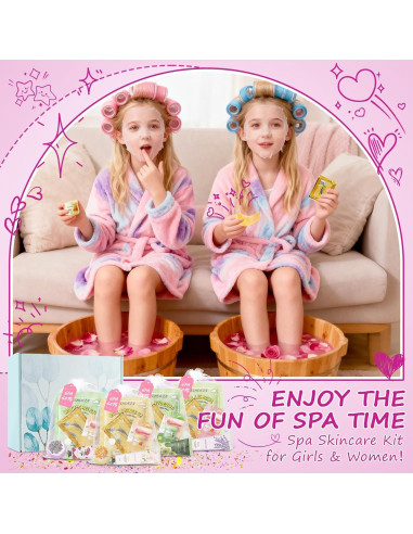 Kit de Spa 28Pcs BECHOICEN con Mascarillas y Bombas de Baño