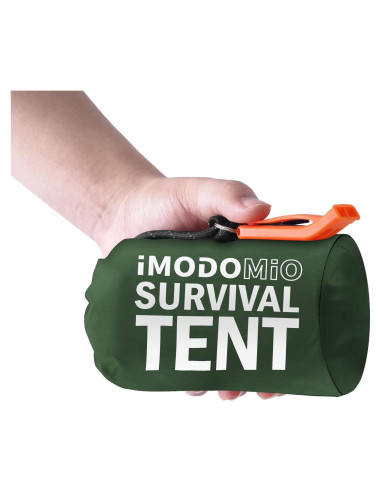 Tienda de Supervivencia Mylar 2 Personas con Silbato y Paracord