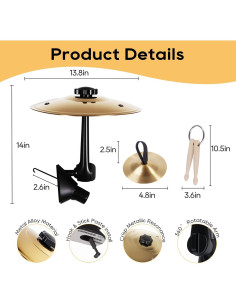 Cymbal de aire para auto WesGen CL001 - Oro, 166.5g 2