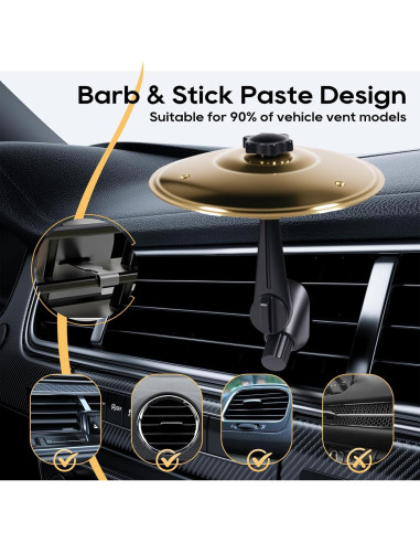 Cymbal de aire para auto WesGen CL001 - Oro, 166.5g