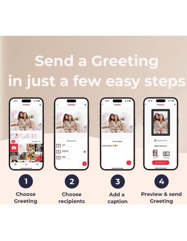 Marco de Fotos Digital WiFi Pastigio 10.1" Pantalla Táctil HD
