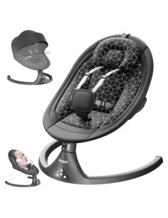 Columpio Eléctrico Napei para Bebés 0-9 Meses, 5 Velocidades