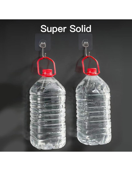 Paquete de 12 Ganchos Adhesivos Strjobaili 20 kg Acero Inoxidable