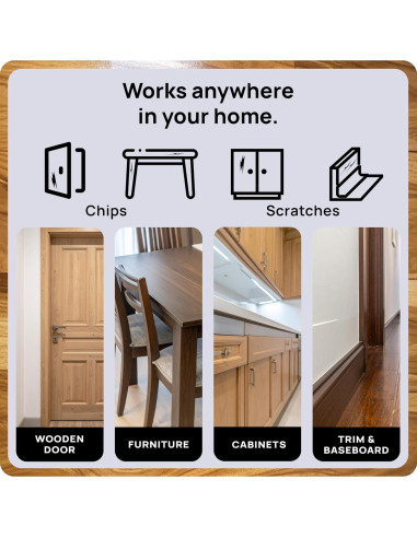 Capa Transparente Spot para Madera - Paquete de 2 Brillante y Mate