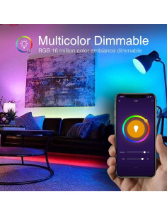 Bombilla Inteligente Beantech A19 RGB 8W WiFi Paquete de 6 2